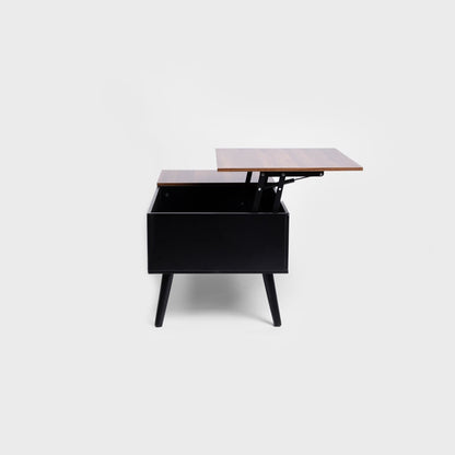 ANZABI Coffee Table with Lift Top Brown 105x50x43 cm