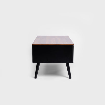 ANZABI Coffee Table with Lift Top Brown 105x50x43 cm