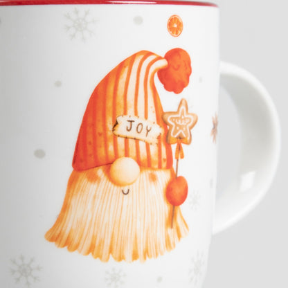 Ceramic Christmas Gnome Mug 320ml