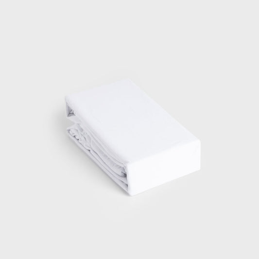 PELLY Jersey White Premium Bed Sheet 140x200 cm