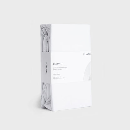 PELLY Jersey White Premium Bed Sheet 140x200 cm