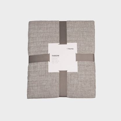 Quilted Grey Striped Bedspread BRISTLES 200x220 cm