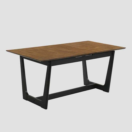PAHKEL Rubber Wood Folding Table Adjustable 140-175x90x76 cm