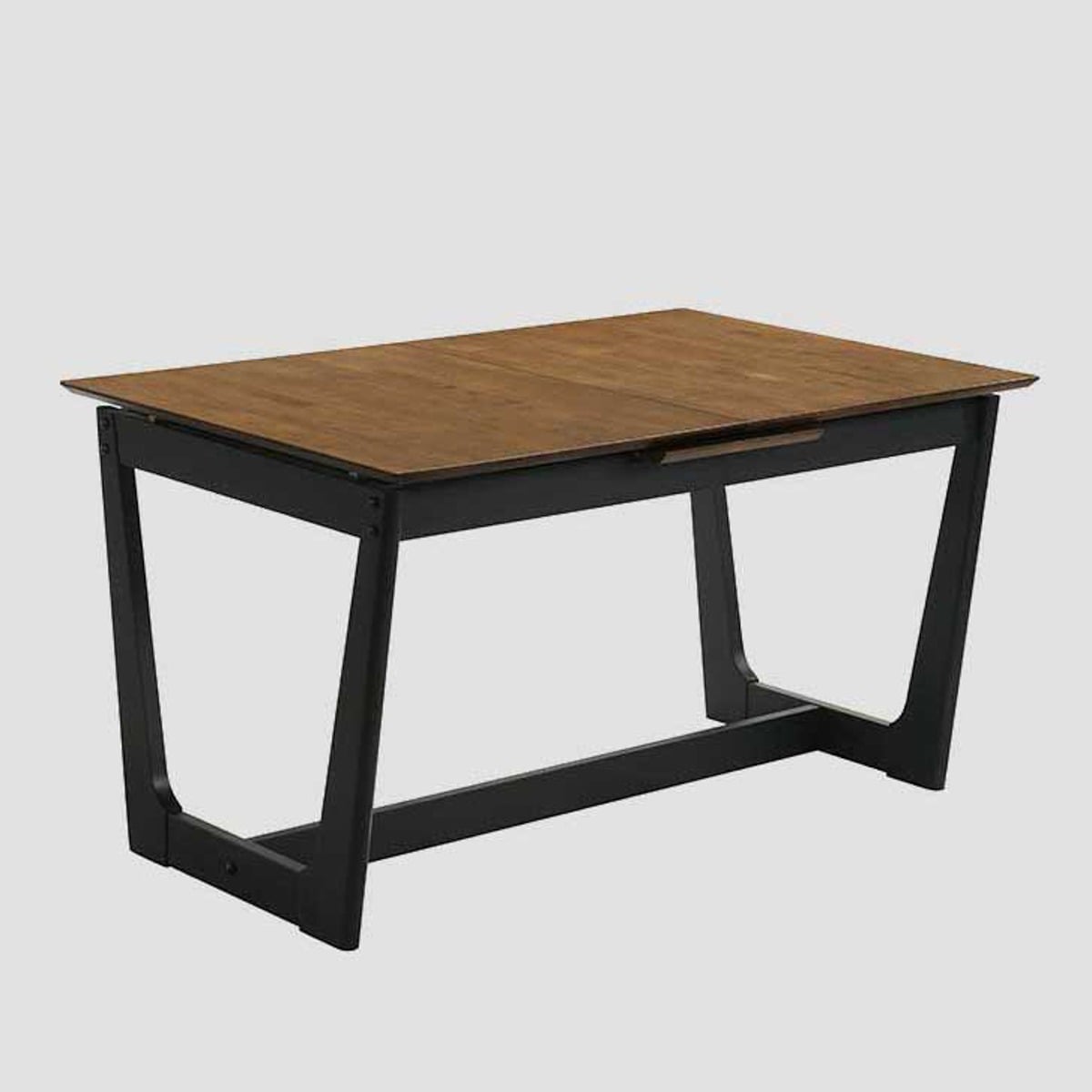 PAHKEL Rubber Wood Folding Table Adjustable 140-175x90x76 cm