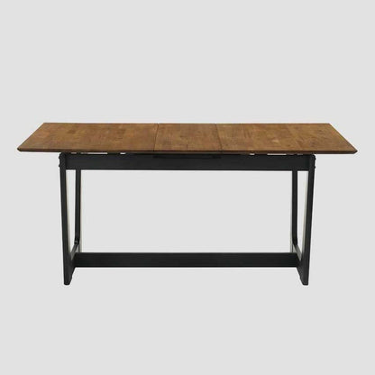PAHKEL Rubber Wood Folding Table Adjustable 140-175x90x76 cm