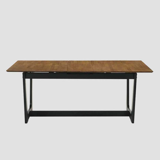 PAHKEL Rubber Wood Folding Table Adjustable 160-195x90x76 cm