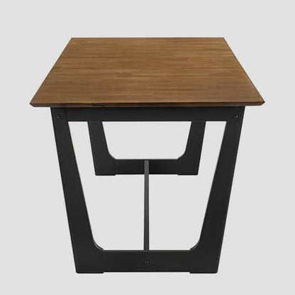 PAHKEL Rubber Wood Folding Table Adjustable 160-195x90x76 cm