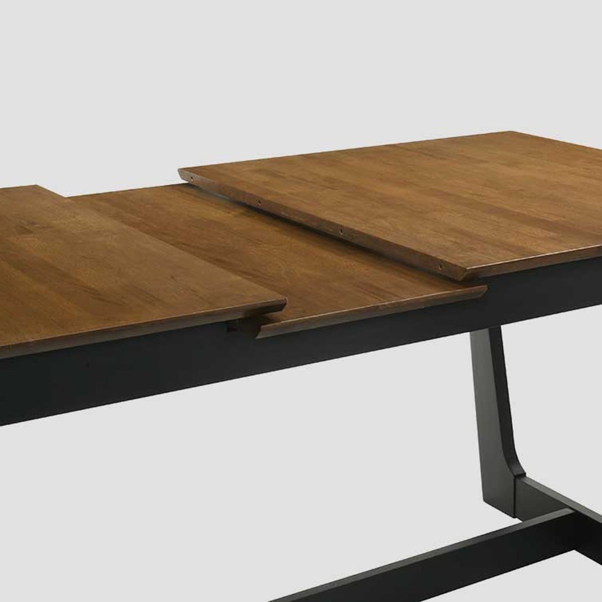 PAHKEL Rubber Wood Folding Table Adjustable 160-195x90x76 cm