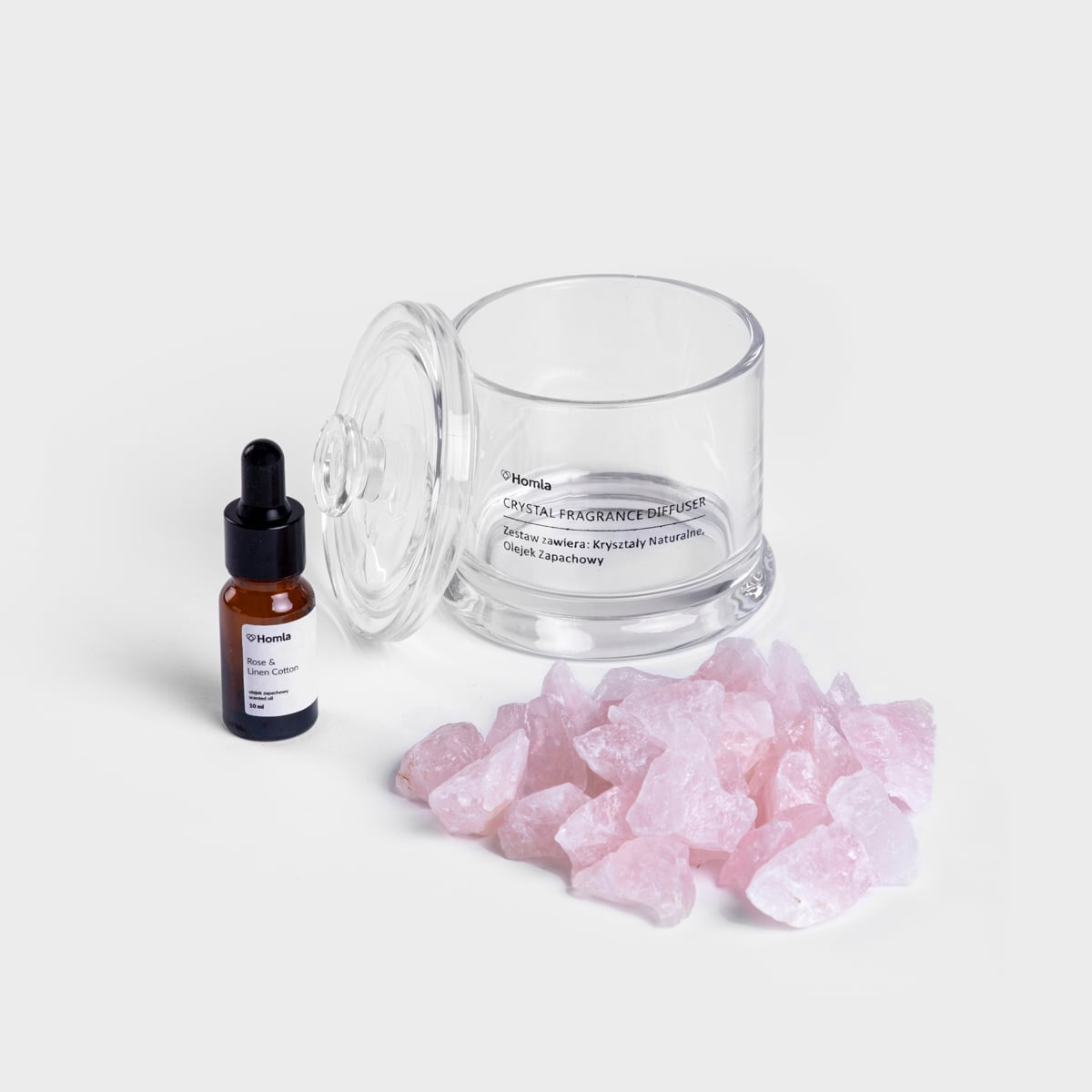 Serenity Fragrance Kit Rose & Linen Cotton 210g + 10ml