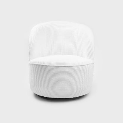SVINGEN FASO Stucco Swivel White Armchair 65.5x77x69cm