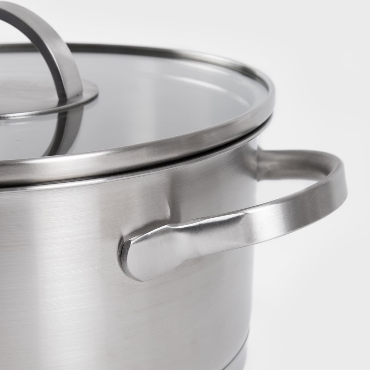 Pots set EATALY Stainless Steel 6-Piece Pot Set with Glass Lids