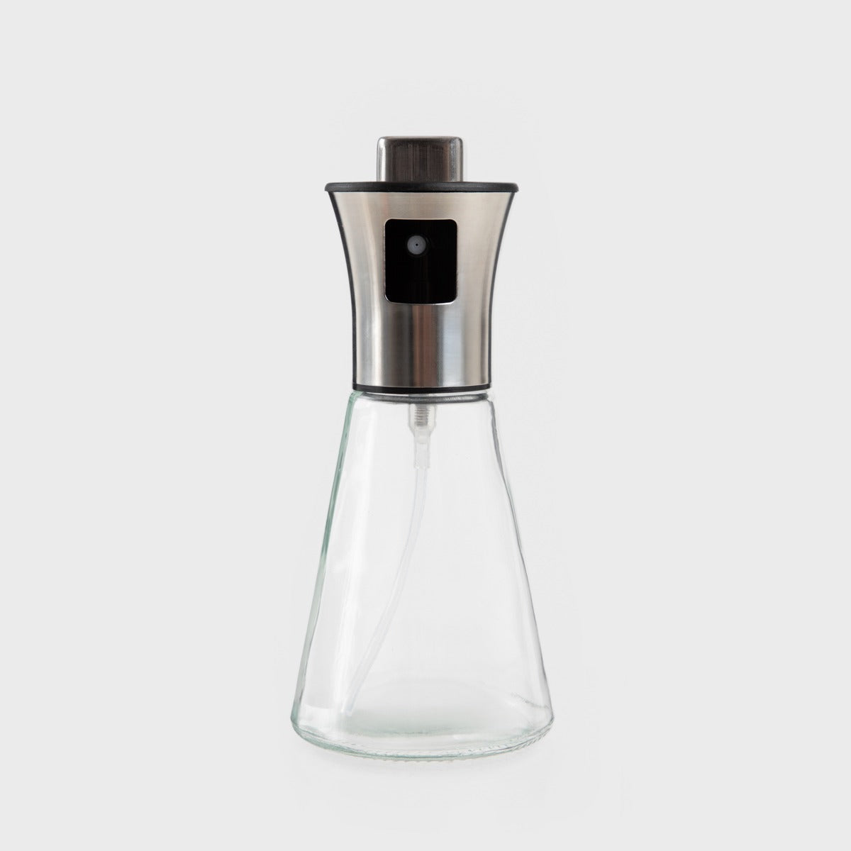 OLIO Oil Dispenser - Glass & Stainless Steel, 16.5 cm