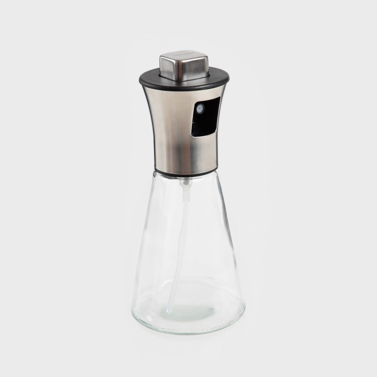 OLIO Oil Dispenser - Glass & Stainless Steel, 16.5 cm