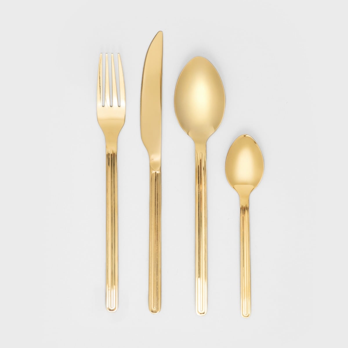 ROOTS Gold Striped 16-Piece Cutlery Set for 4 Persons