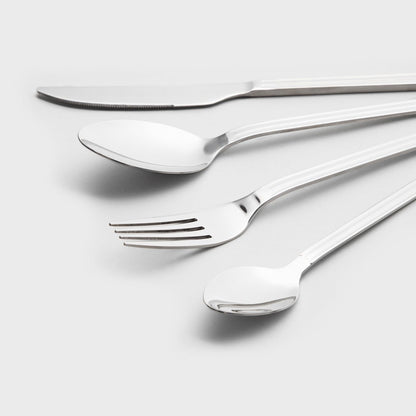 ROOTS Silver Striped 16-Piece Cutlery Set