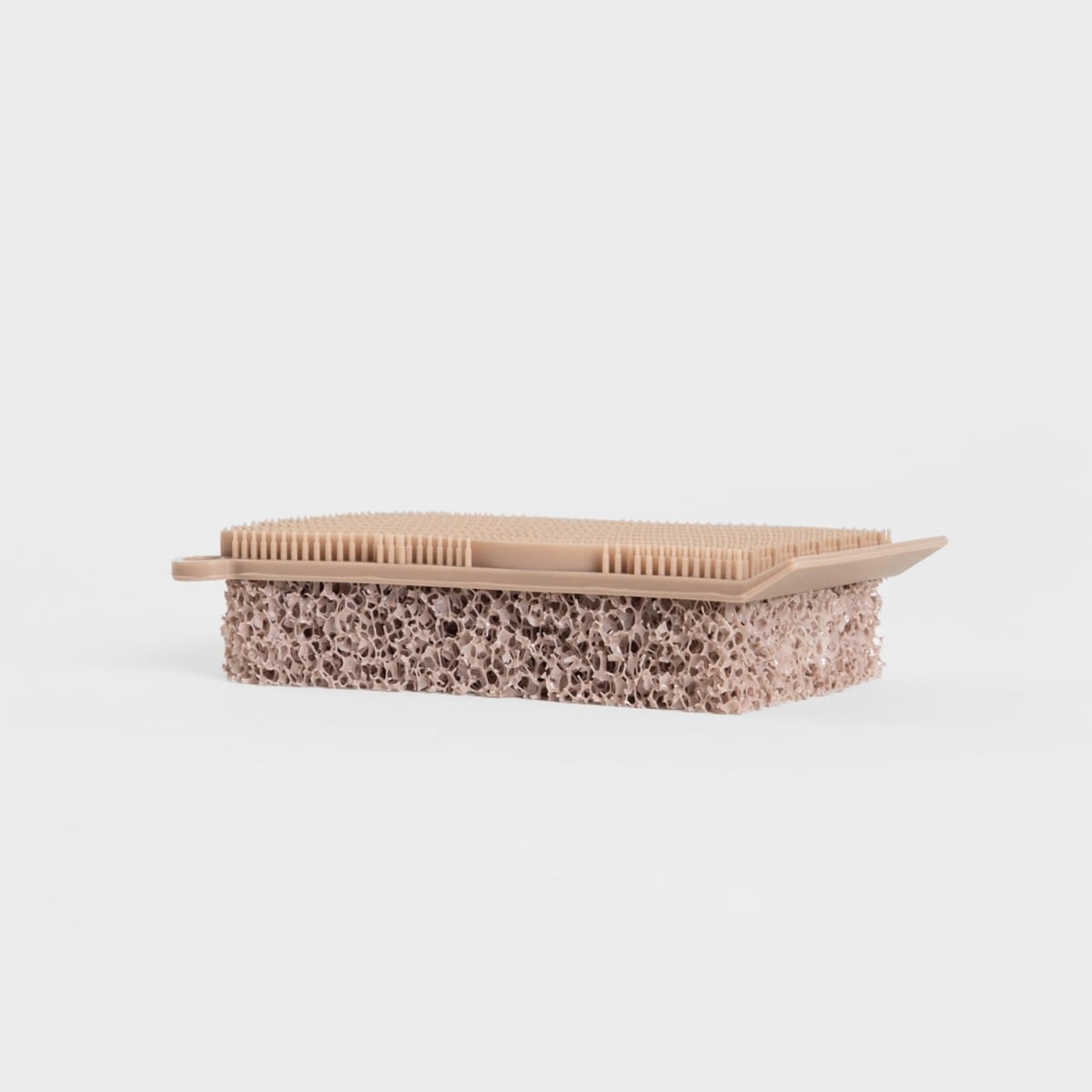 Easy Clean Silicone Double-Sided Sponge Taupe 13x7 cm