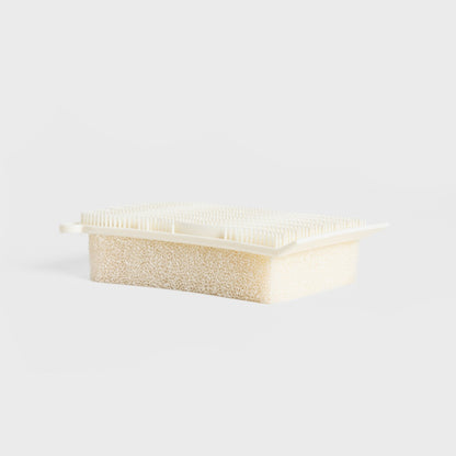 Easy Clean Silicone Double-Sided Kitchen Sponge Cream