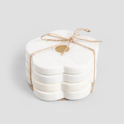 Set of coasters Set of 4 Marble Stripes Coasters - Kitchen Accessories