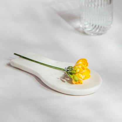 Marble Spoon Tray 23x10.5 cm - Elegant Kitchen Accessory