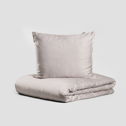 BAMSA Bamboo Grey Bedding Set 220x200 cm with Pillowcases