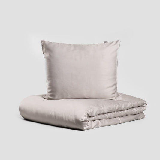 BAMSA Bamboo Grey Bedding Set 220x200 cm with Pillowcases