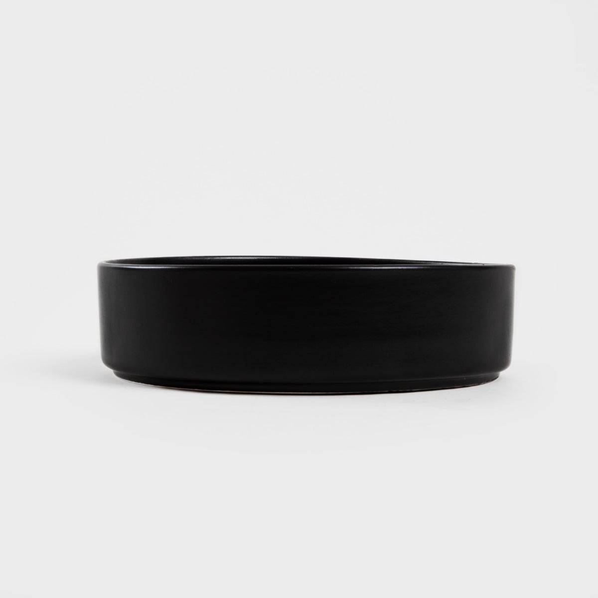 FAMELIO Black Ceramic Salad Bowl 21cm