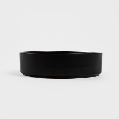 FAMELIO Black Ceramic Salad Bowl 21cm
