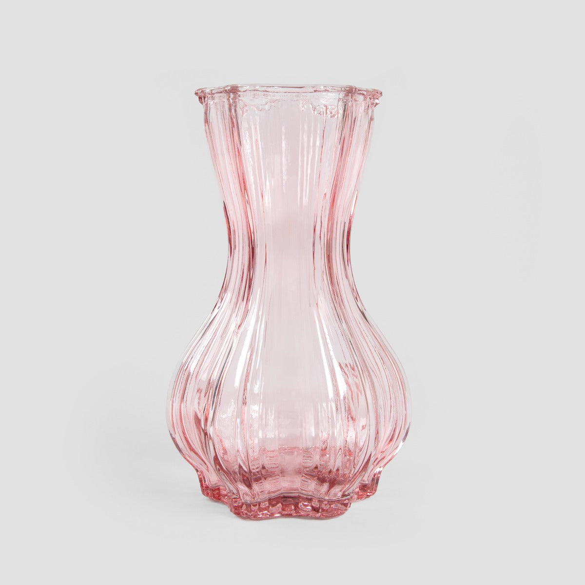 JUNNE Pink Glass Vase 12x20.3 cm