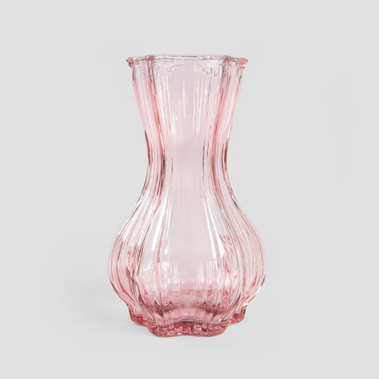 JUNNE Pink Glass Vase 12x20.3 cm