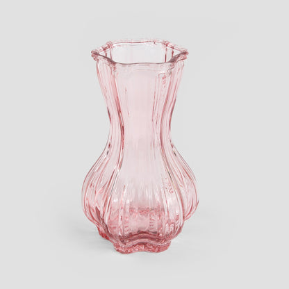 JUNNE Pink Glass Vase 12x20.3 cm