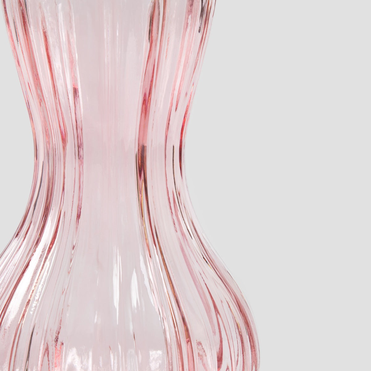 JUNNE Pink Glass Vase 12x20.3 cm