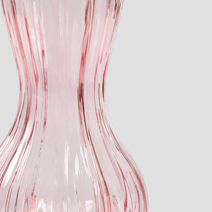 JUNNE Pink Glass Vase 12x20.3 cm