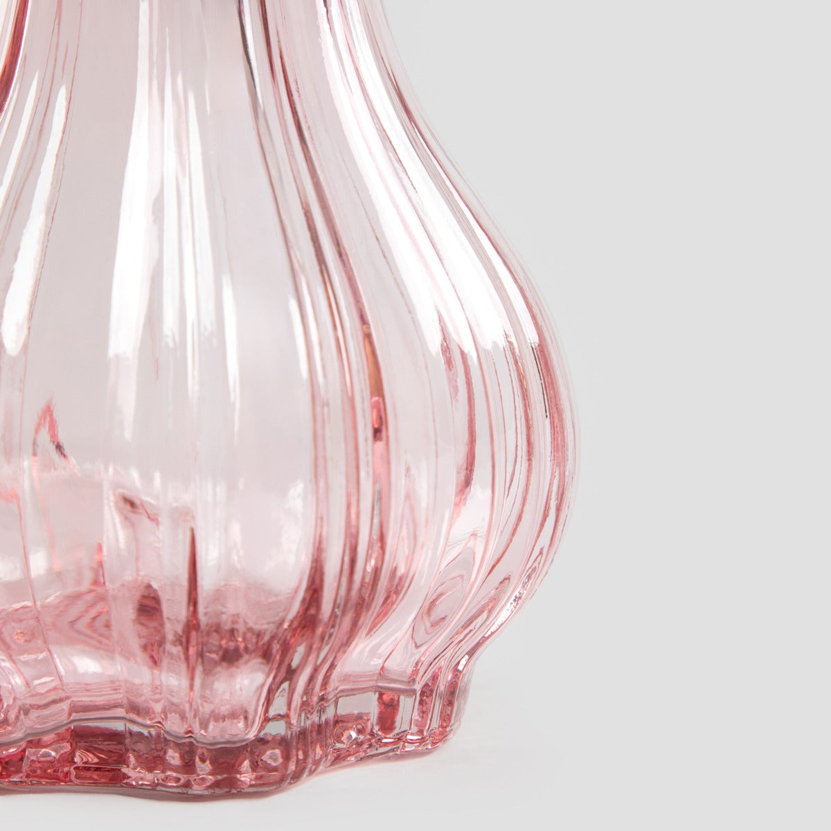JUNNE Pink Glass Vase 12x20.3 cm