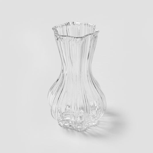 JUNNE Transparent Glass Vase 12x20.3 cm