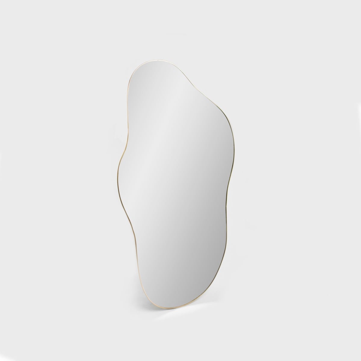 MINSI Irregular Shape Wall Mirror with Gold Frame