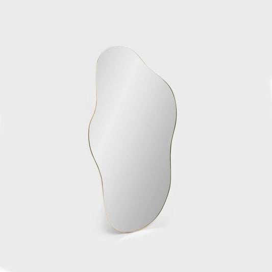 MINSI Irregular Shape Wall Mirror with Gold Frame