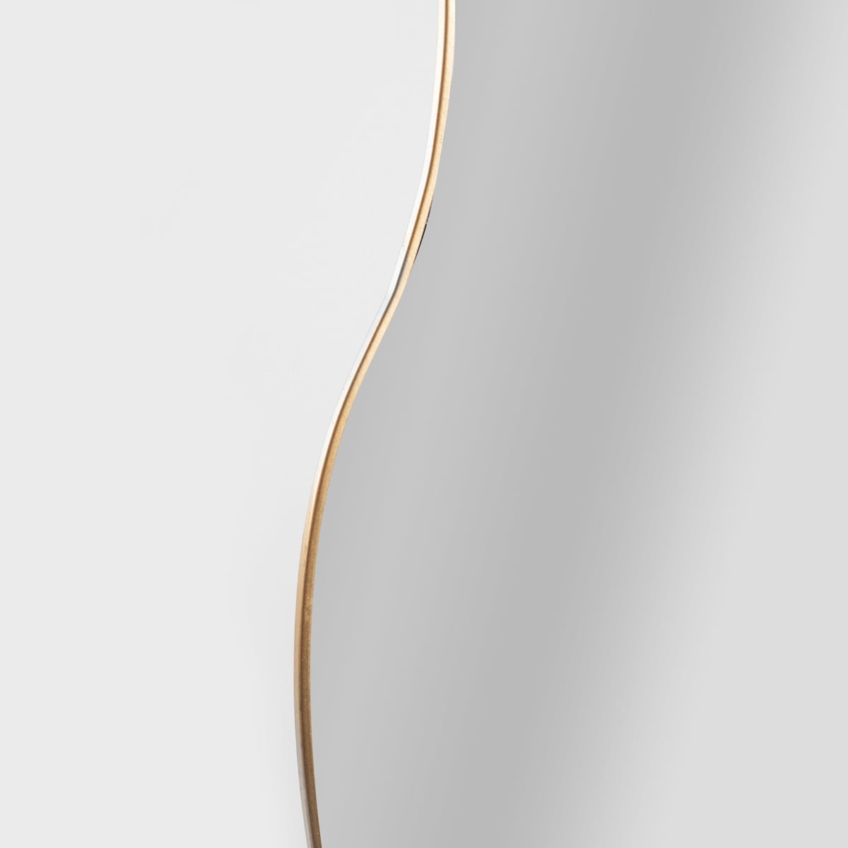 MINSI Irregular Shape Wall Mirror with Gold Frame