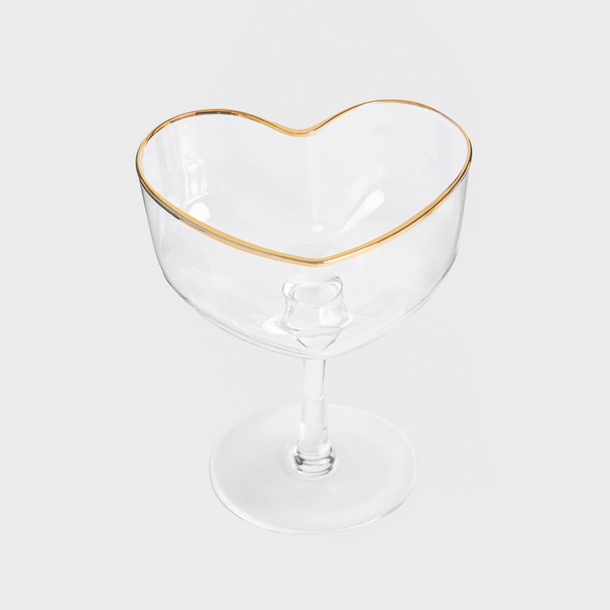 AMAR Heart-Shaped Margarita Glass with Gold Rim 0.18L