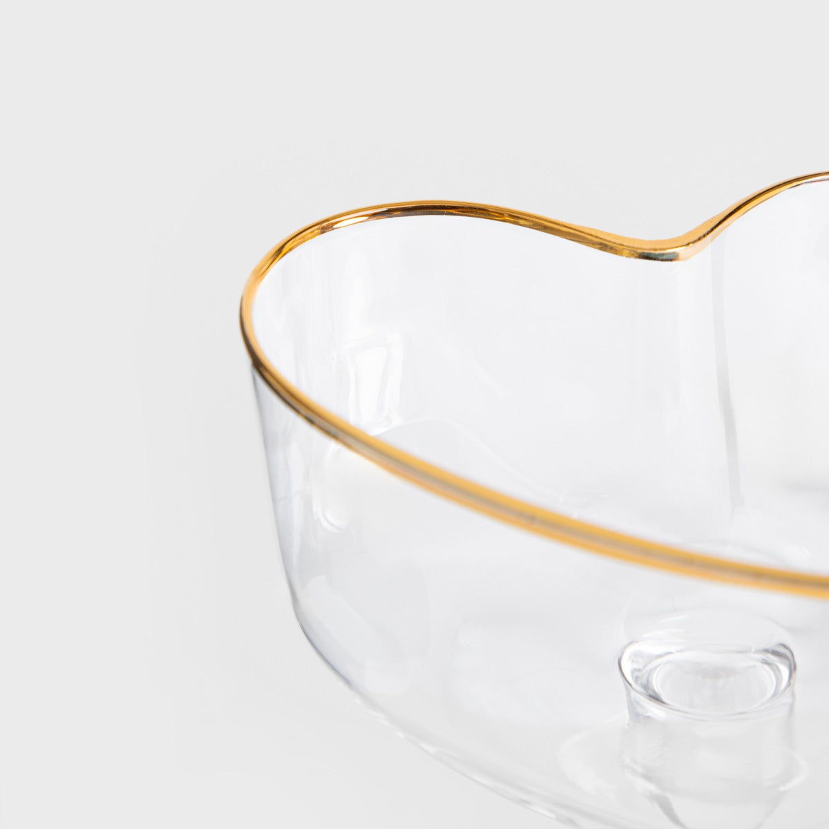 AMAR Heart-Shaped Margarita Glass with Gold Rim 0.18L