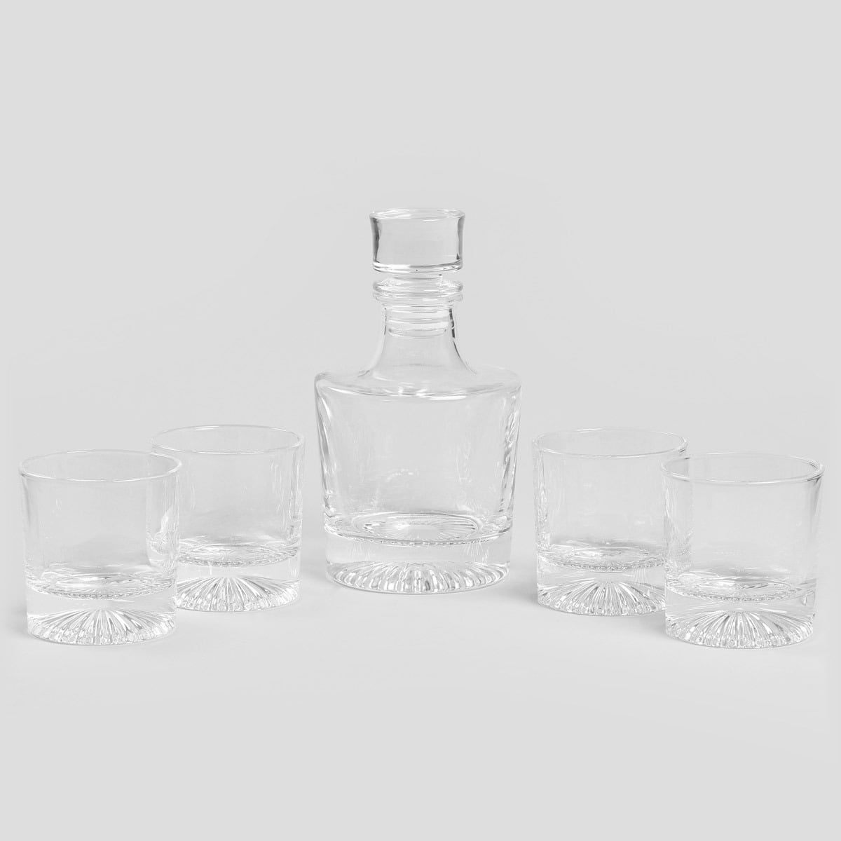 Set of PUERTO Whisky Set with Decanter and 4 Glasses - 750ml