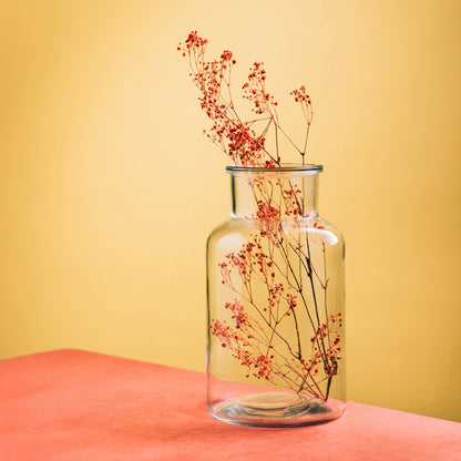TENNO Transparent Glass Vase 15.5x26.5x15.5cm
