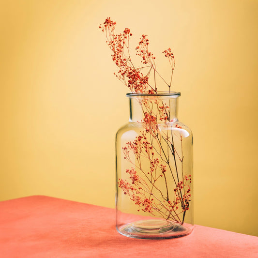 TENNO Transparent Glass Vase 15.5x26.5x15.5cm