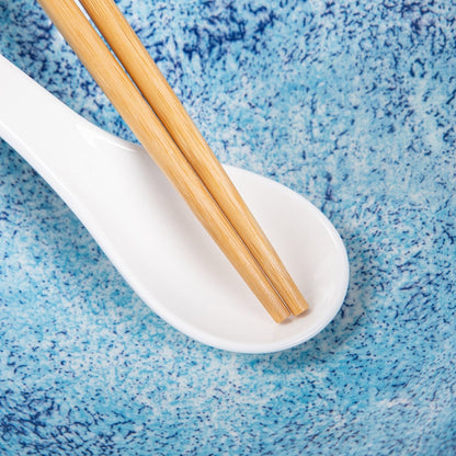 Ramen set SALADO Blue and Brown Ceramic Ramen Bowl Set - 21 cm