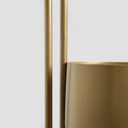 FLOERO Metal Gold Flowerbed 49x14x80 cm