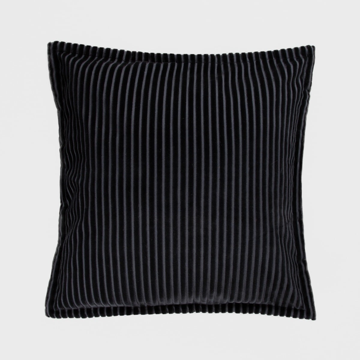 SAMT Black Velour Corduroy Cushion Cover 45x45 cm