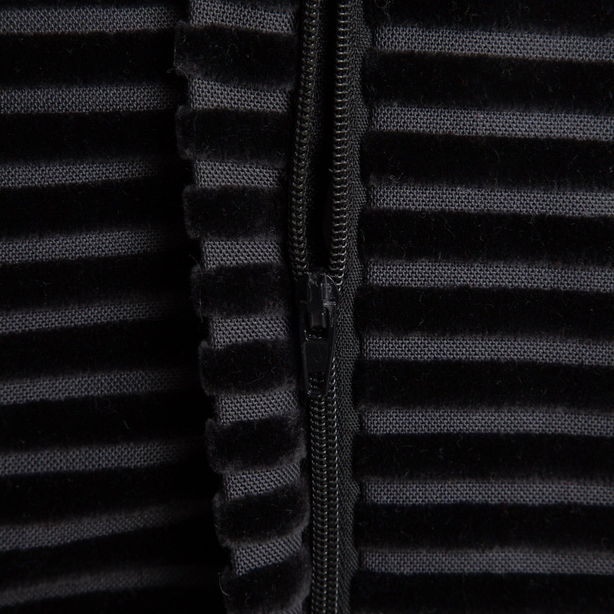 SAMT Black Velour Corduroy Cushion Cover 45x45 cm