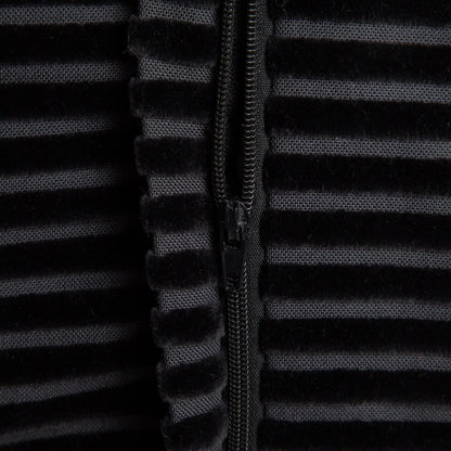 SAMT Black Velour Corduroy Cushion Cover 45x45 cm