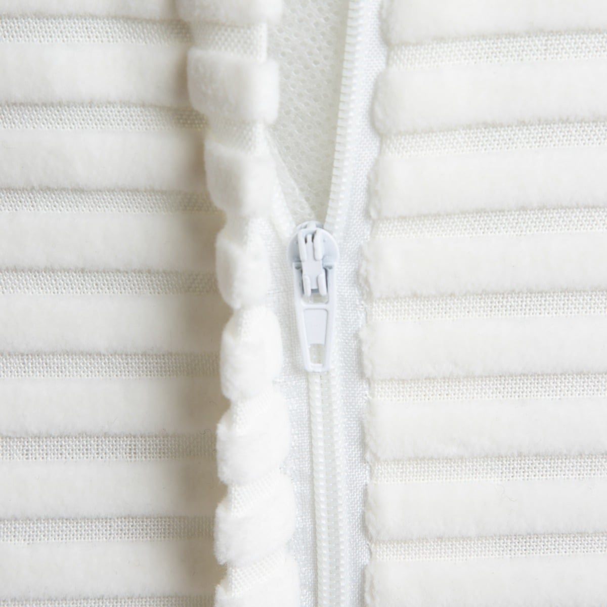 White Velour Corduroy Cushion Cover 45x45 cm | SAMT