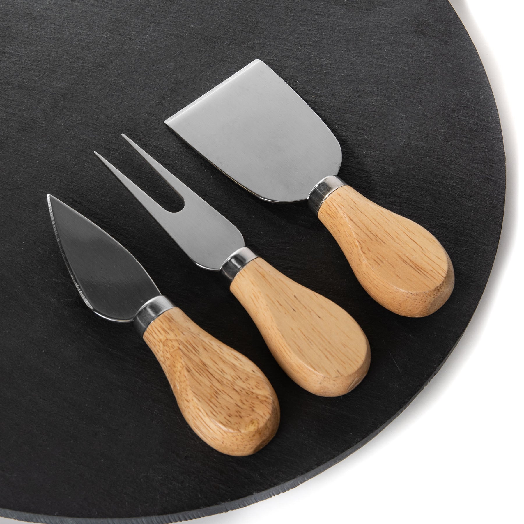 B2STONE Rotating Serving Board with Knives 30cm