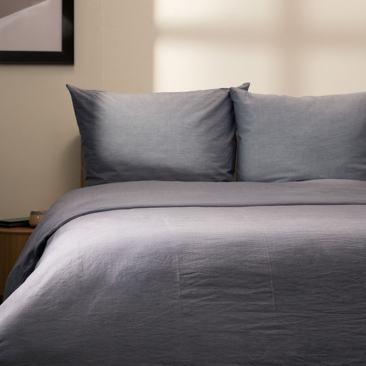 GOSSY Cotton Blue Bedding Set 160x200 + 2 Pillowcases